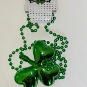 PARTY NECKLACE BEADED+CLOVER/EACH