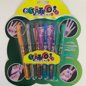 TATTOO GEL PEN 6PCS/CARD/EACH CARD