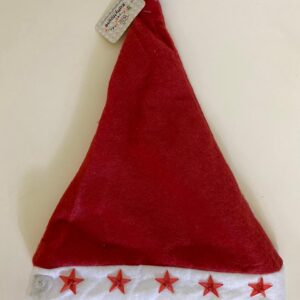 X'MAS HAT LIGHTUP STAR 27X38CM/EACH