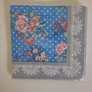 SERVIETTEFLOWERS 33X33CM 20PC/PK/EA.PK