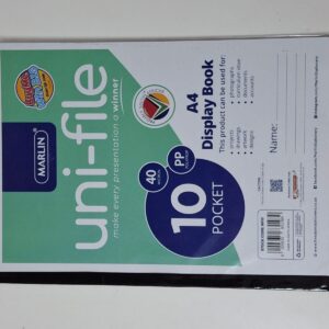 UNI-FILE DISPLAY BOOK A4 10POCKET 8010/E