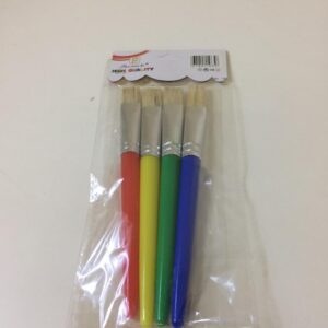 PAINT BRUSH FLAT 4PC/PK 19CM/EACH PACK