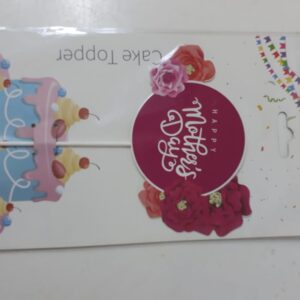 CAKE TOPPER HAPPY MOTHER'S DAY L15CM/EAC