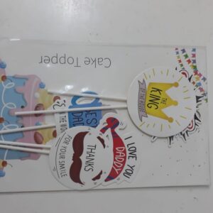 CAKE TOPPER FATHERS DAY 5PC/PK