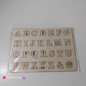 DIY ALPHABET WOODEN 21X30CM/EACH