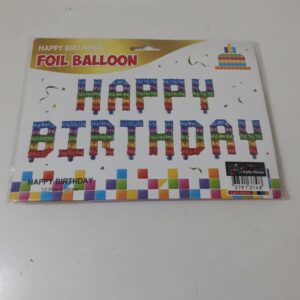FOIL BALLOON HBD RAINBOW 13PCS 16" /EACH