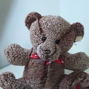 PLUSH TOYS TEDDY BEAR HEART RIBBON 45CM/