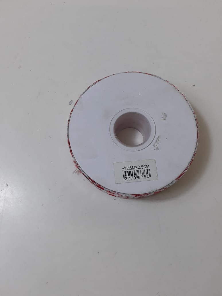 RIBBON MATERIEAL HEARTS +-22.5X2.5CM/EAC | Evermore ZA