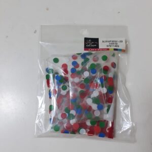 BOBO BALLOON HAPPY BIRTHDAY +-20CM/EACH