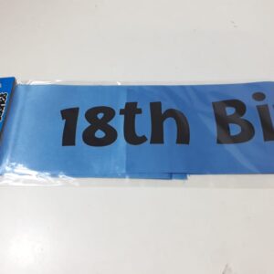 SASHES 18TH BIRTHDAY PINK/BLUE W10XL86CM
