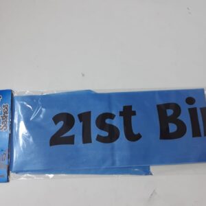 SASHES 21ST BIRTHDAY PINK/BLUE W10XL86CM