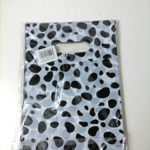PE BAG BLK+WHT DESIN (M) 18X25CM 100PC/P