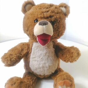 PLUSH TOYS TEDDY BEAR OPEN MOUTH L+-26CM