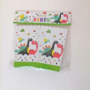 POPCORN BOX PAPER DINOSAUR 9X9X14CM 10PC