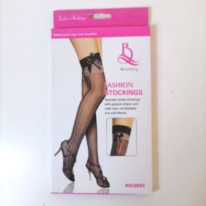 STOCKING FASHION BLACK RIBBON 2093/EACH