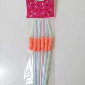STRAW NAUGHTY 6PCS/PACK/EACH PACK