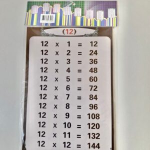LEARNING CARDS (L) 12PC/PK/EA.PK