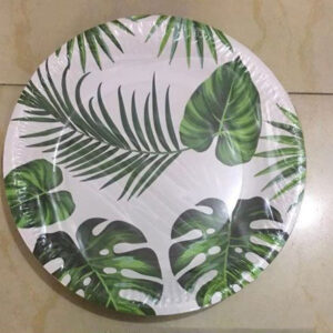 PARTY PAPER PLATE TROPICAL 23CM 10PC/PK