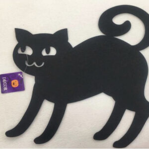 HALLOWEEN DECO FELT CAT /EACH