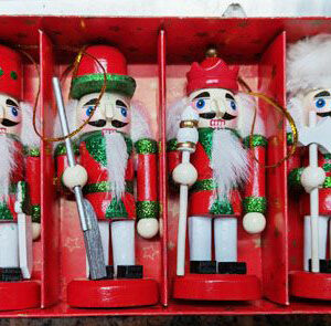 WOODEN SOLDIERS GLITTERISH MINI 4PCS