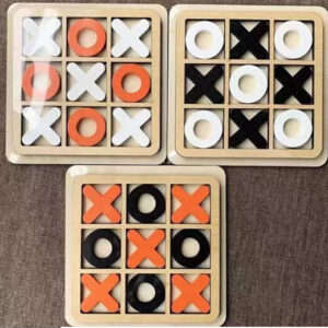 WOODEN PUZZLE TIC TAC TOE 14X14CM/EACH