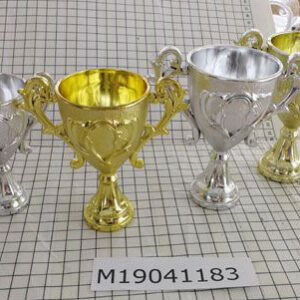 PLASTIC TROPHY GOLD/SILVER /EACH