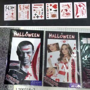 HORROR TATTOOS HALLOWEEN/EACH