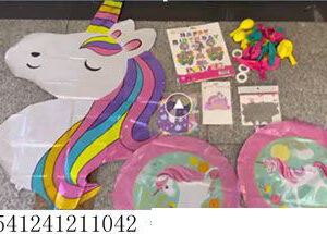 PARTY SET+BALLOON SET UNICORN /SET