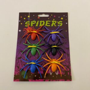 SPIDERS COLOURFULL 6PC/CARD