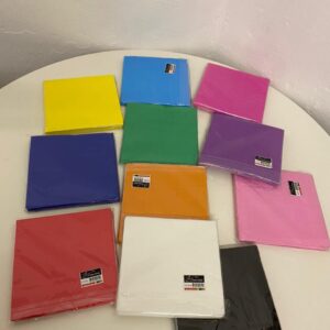 SERVIETTE PLAIN COLORS 20PC/EACH PACK