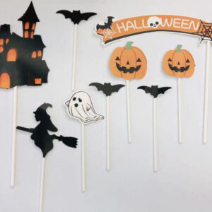 CAKE TOPPER HALLOWEEN 9PC/PK