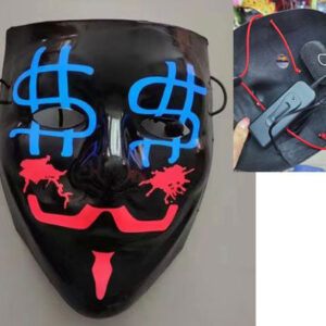 LED LIGHTUP MASK ANONYMOUS IN OPP / EACH