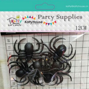 PLASTIC SPIDERS 6PC/PK