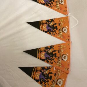 PARTY HALLOWEEN PUMPKIN BANNER/EACH