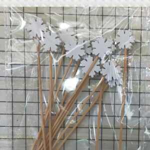 DIY STICK SNOWFLAKE 12PCS PER PACK