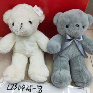 PLUSH TOYS TEDDY WITH  ORGANZA RIBBON/EACH