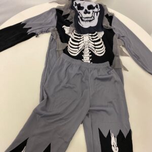 HALLOWEEN COST KID GREY SKELETON