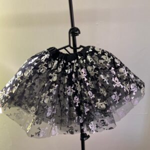 TUTU HALLOWEEN BLACK&SILVER/EACH