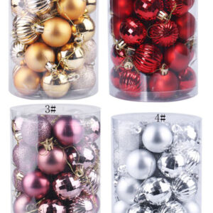 X-MAS DECO BALL 4CM+-34PCS/EACH