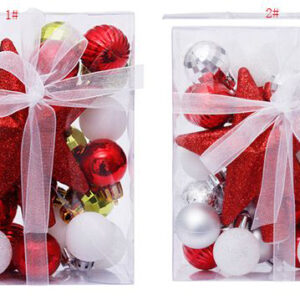 X-MAS DECO BALL +-30PCS 3CM/STAR/EACH