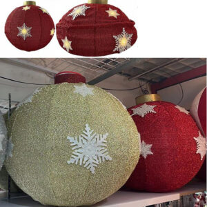 X'MAS DECO BALL LIGHTUP GIANT MATERIEAL/EACH