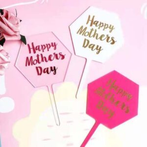 HAPPY MOTHERS DAY CAKE TOPPER/EACH