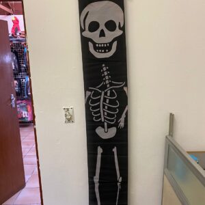 DOOR BANNER HALLOWEEN SKULL GID/EACH SET