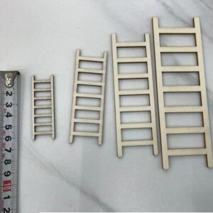 WOODEN CRAFT LADDER (M) L15CM 2PC/PK