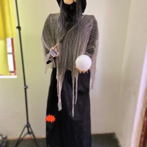 STANDING WITCH WITH BALL H19M HNR370/EACH