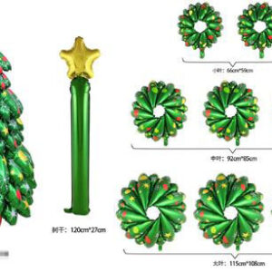 FOIL BALLOON XMAS TREE 130X73CM/EACH
