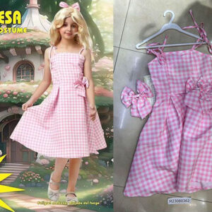 COSTUME CHILDREN PRINCESS PINK&WHT/EACH