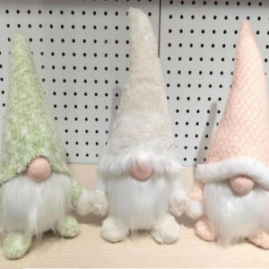 SANTA GNOME WHITE&GLOD +-35CM/EACH