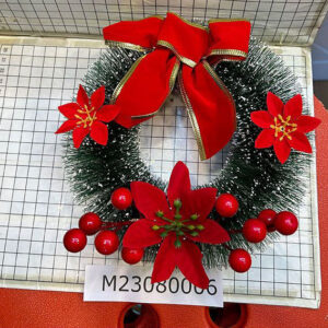 GARLAND PLASTIC RIBBON+CHERRIES (S) 20CM