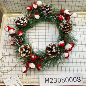GARLAND PLASTIC CHERRIES+CONE (S)D18CM/EACH